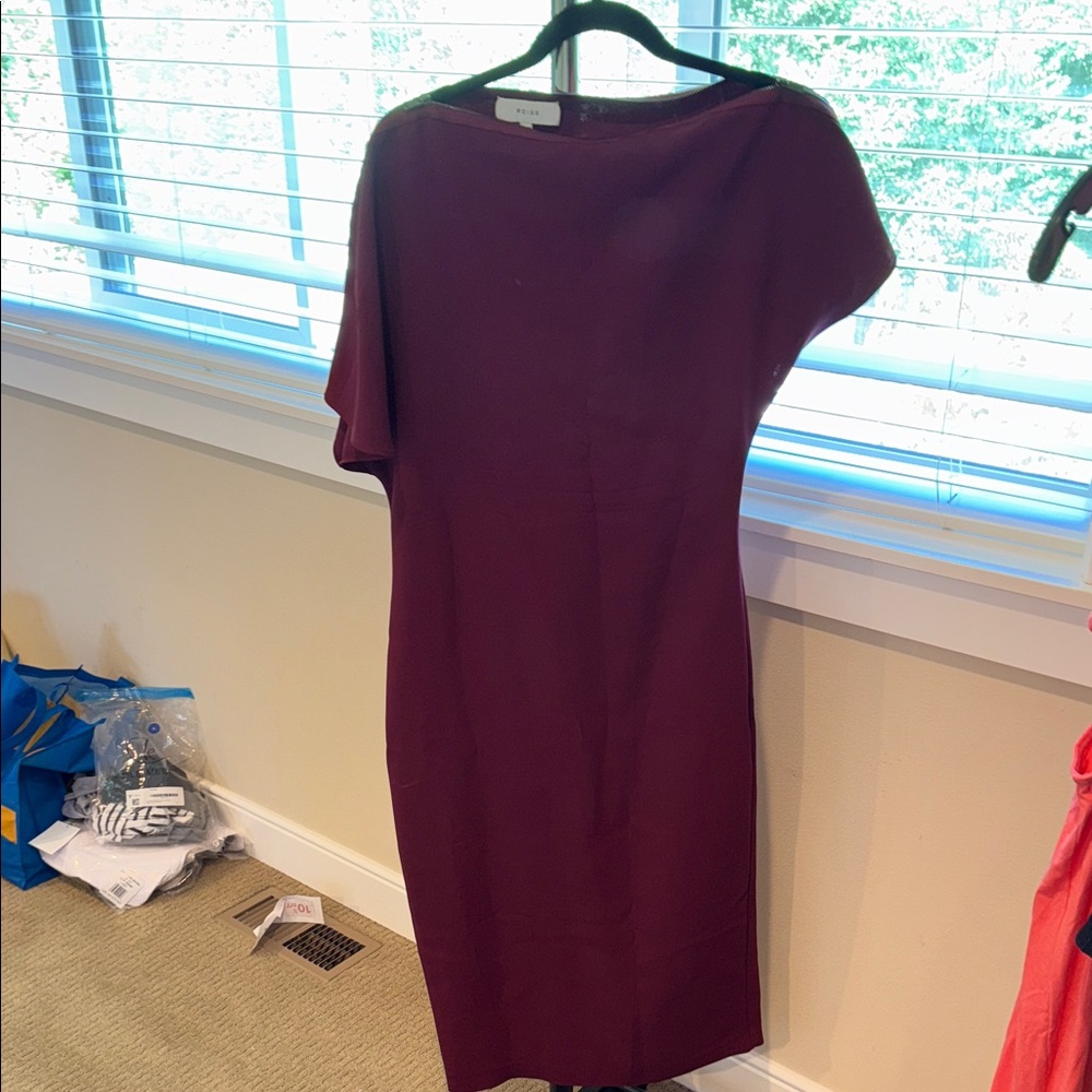 Reiss Deep Purple Midi Dress